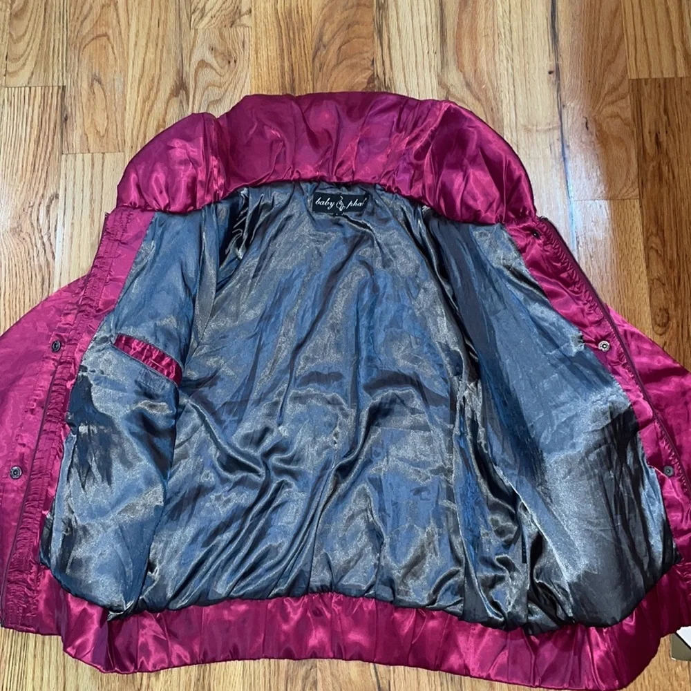 NEW Y2K Kimora Lee Baby Phat Quilted Coat Puffer Jacket Pink XL